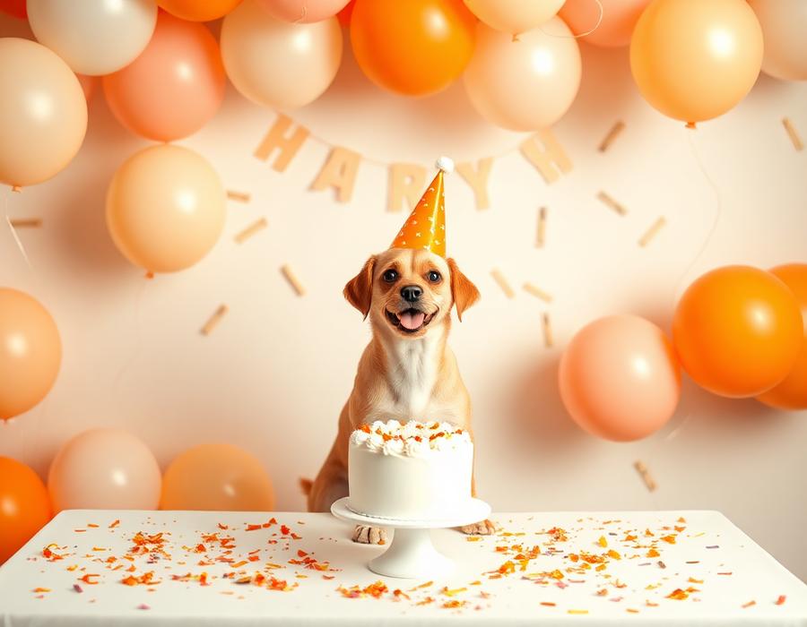 Pet birthday celebration